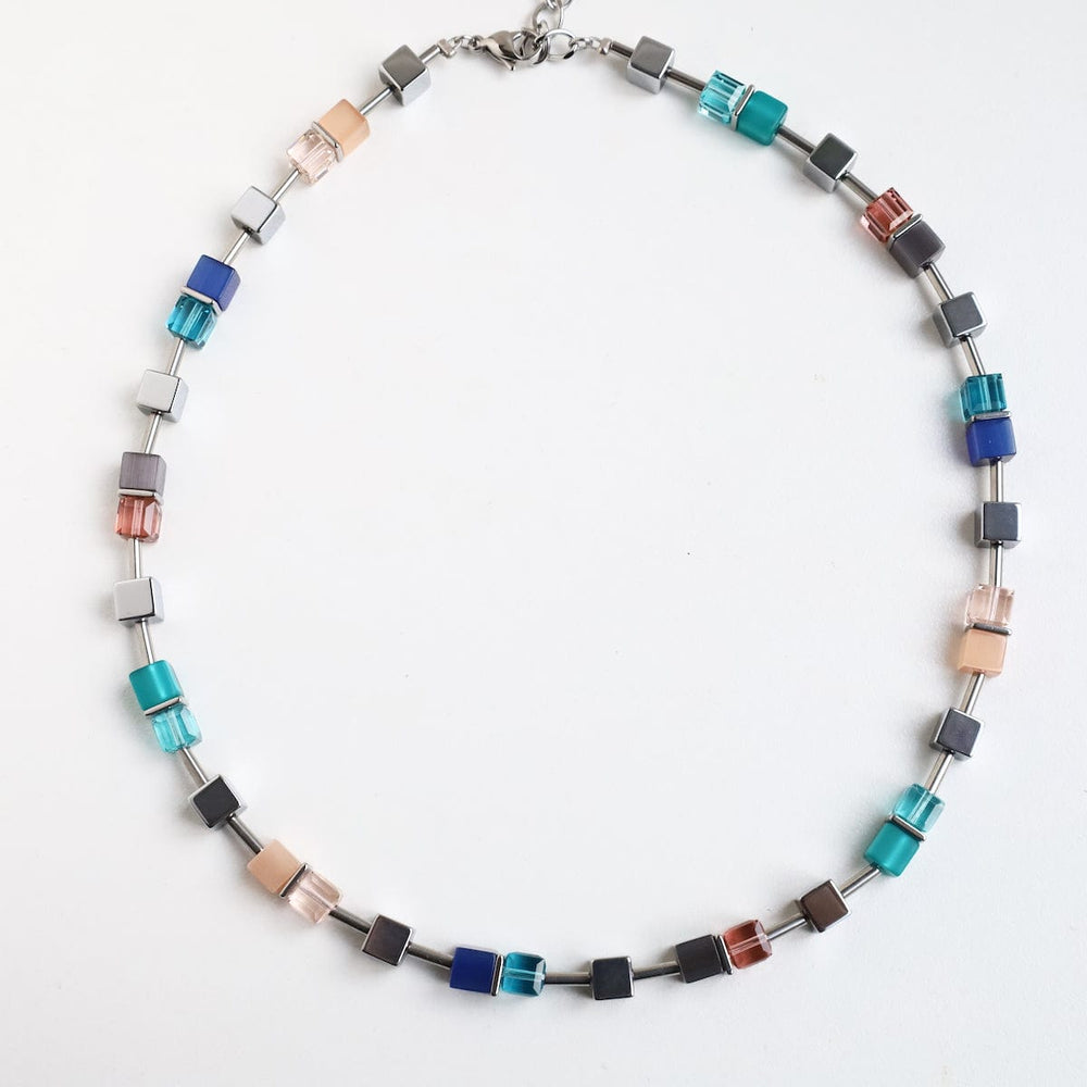 
                      
                        NKL Turquoise Mix Geo Cube Necklace
                      
                    