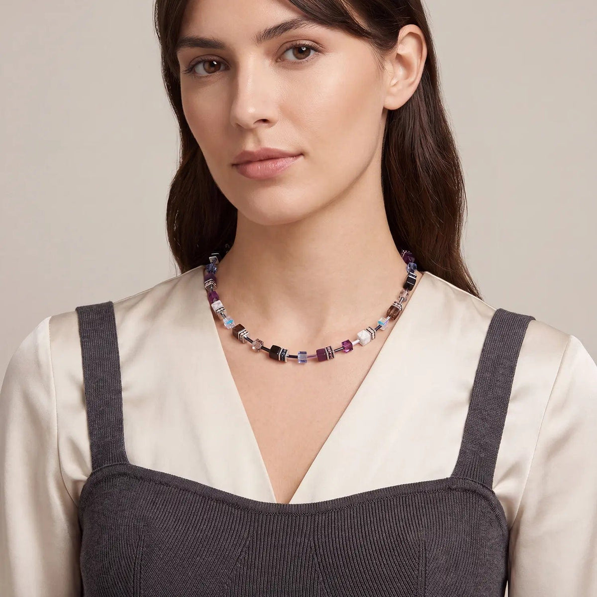 NKL Twilight Geo Cube Iconic Precious Necklace