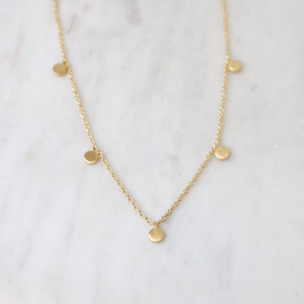 The Day Loop Necklace Clear Air / Gold Vermeil