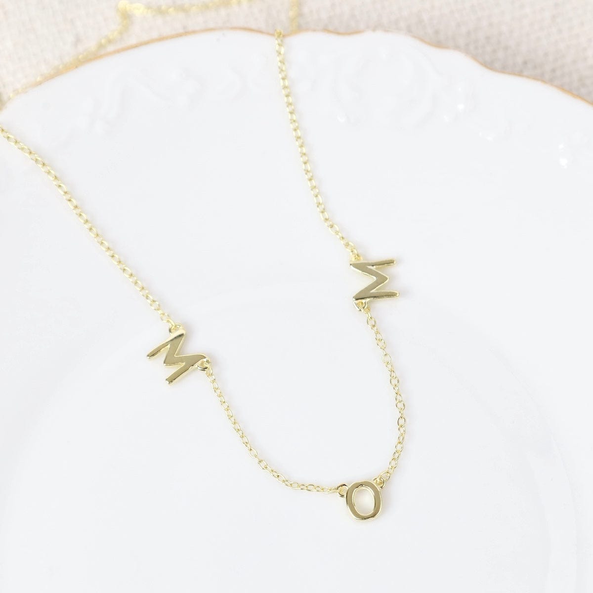 NKL-VRM 18k Gold Vermeil "MOM" Necklace