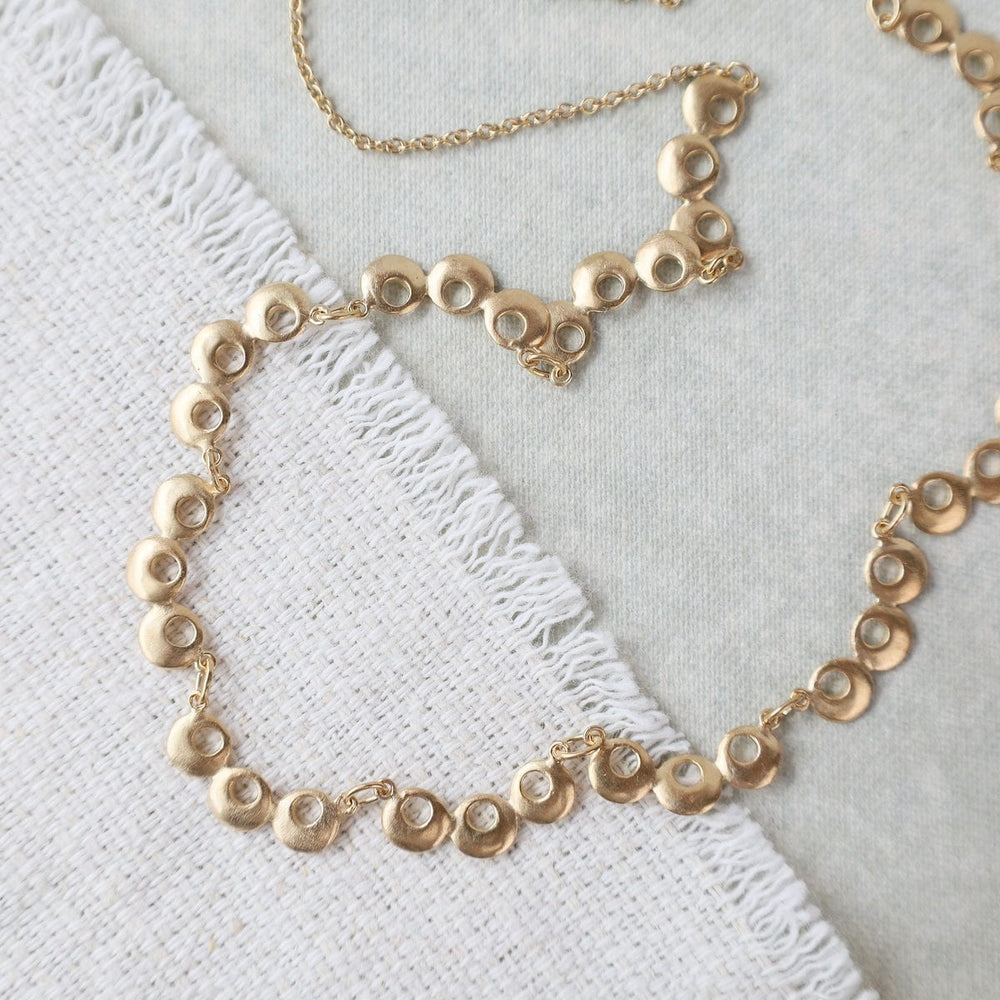 
                  
                    NKL-VRM 18k Vermeil Scalloped Bubbles Necklace
                  
                