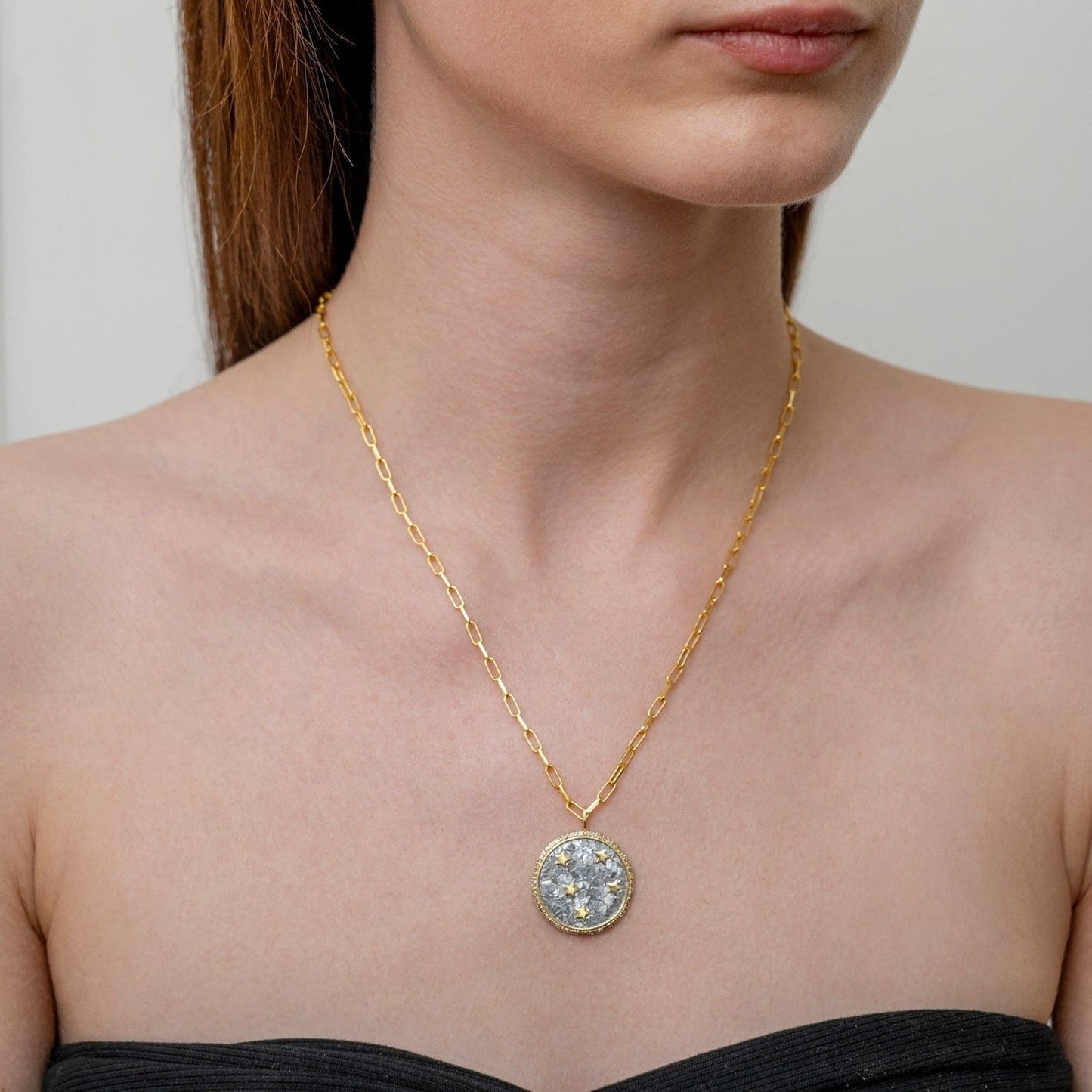 NKL-VRM Amil Gold Vermeil Pendant Necklace