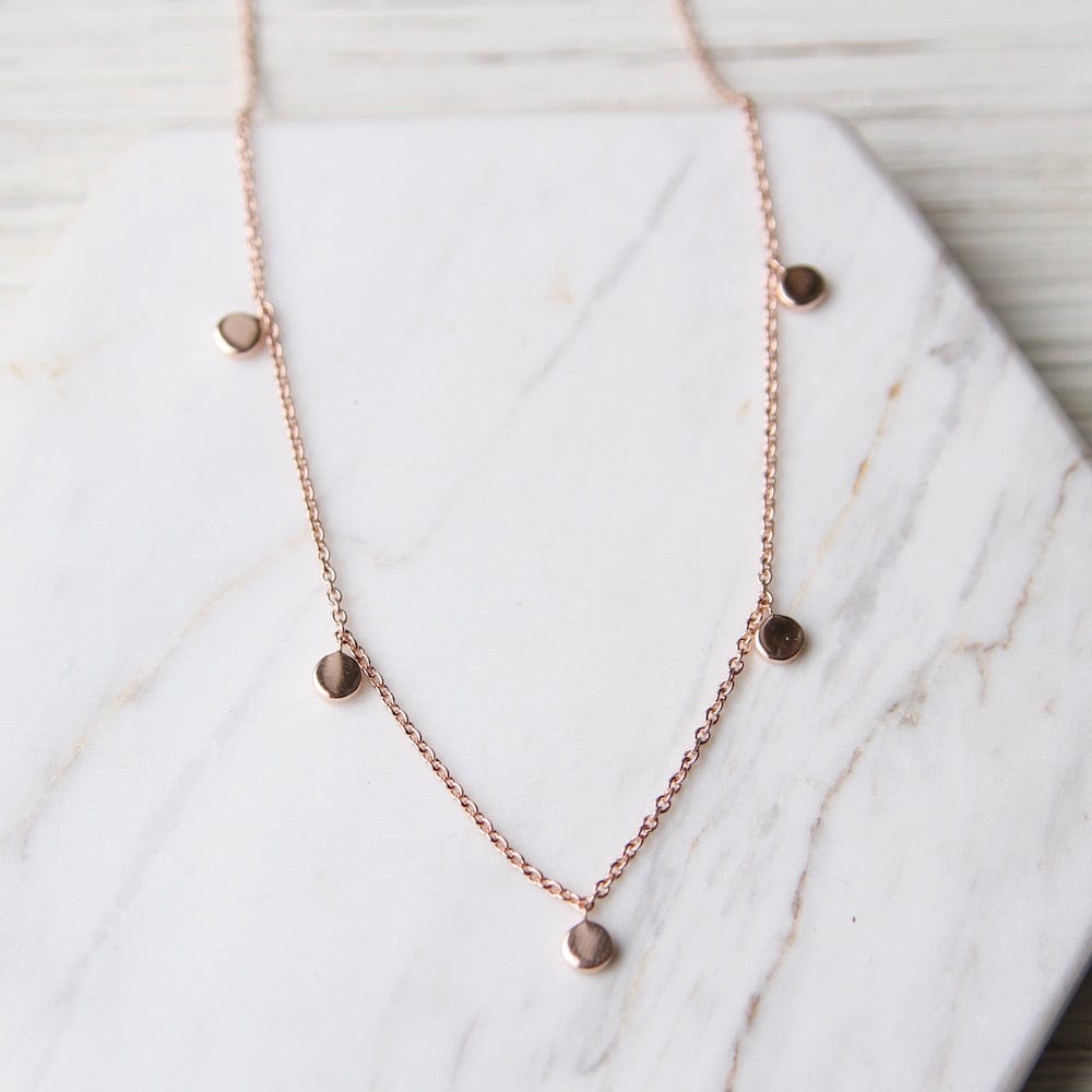 NKL-VRM Confetti Necklace - Rose Gold Vermeil