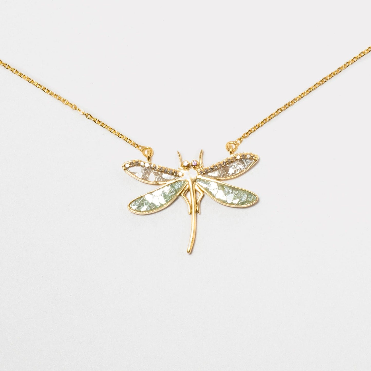 NKL-VRM Dragonfly Gold Vermeil Pendant Necklace