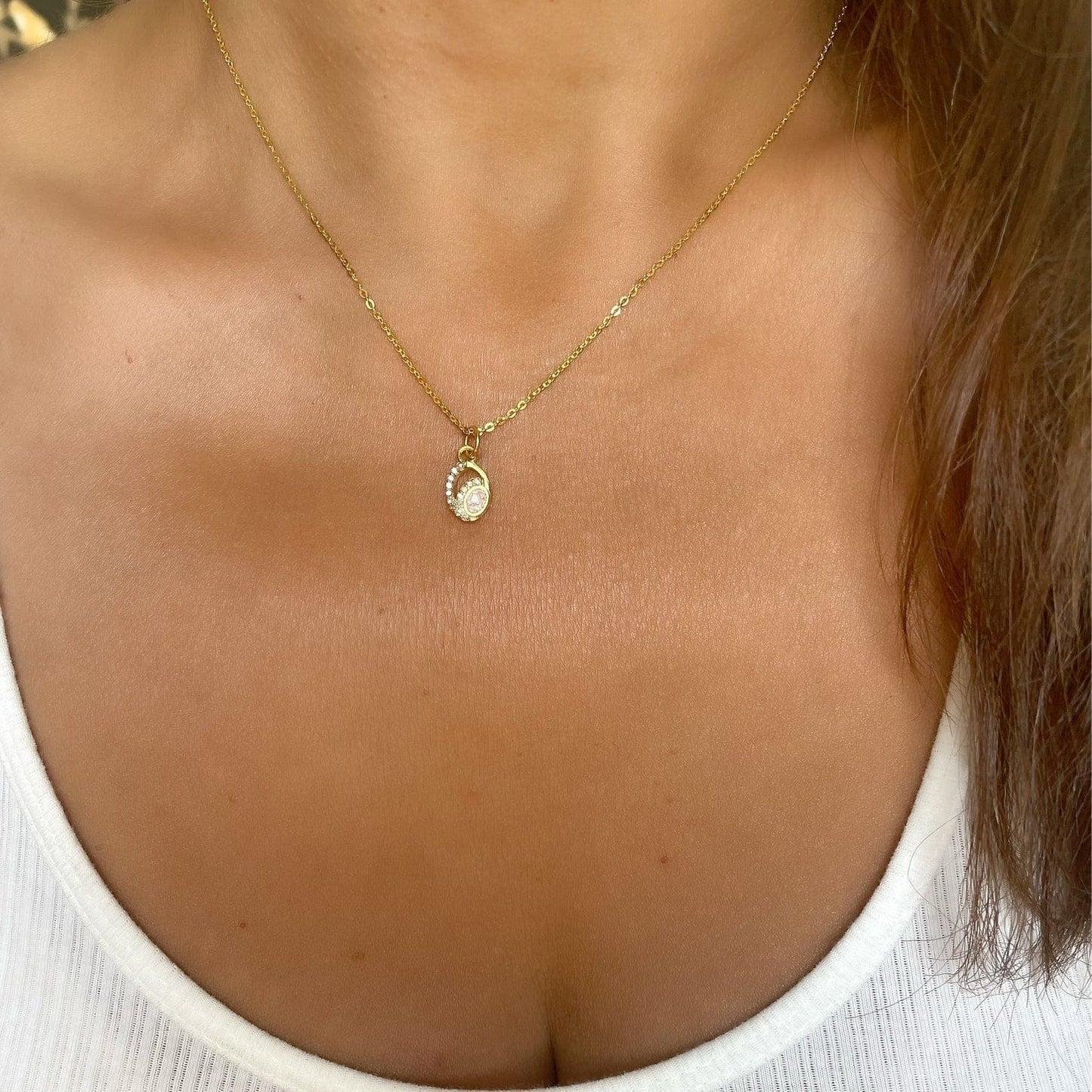 NKL-VRM Elula Vermeil Pendant Necklace