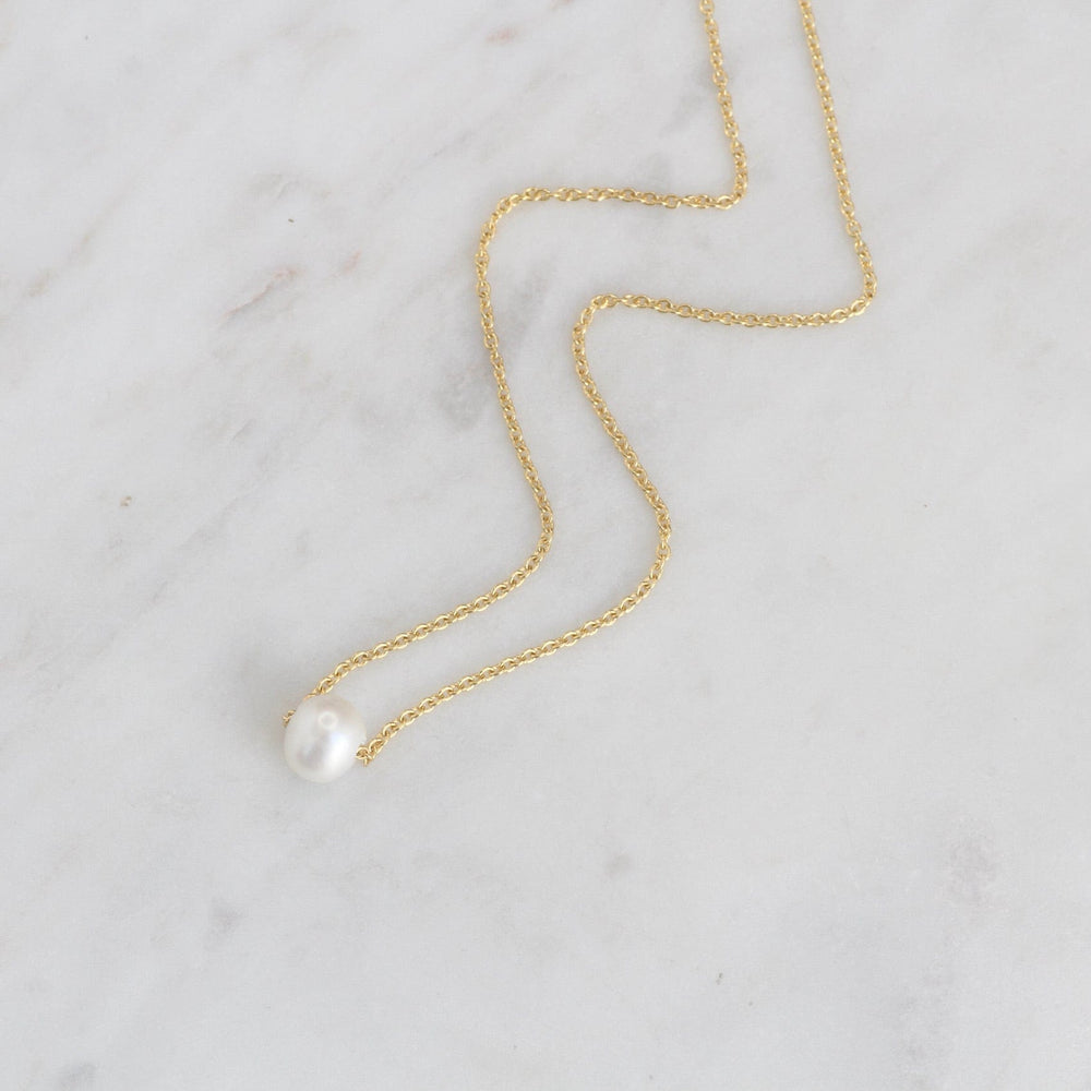 
                      
                        NKL-VRM Freshwater Pearl Choker ~ Gold Vermeil
                      
                    