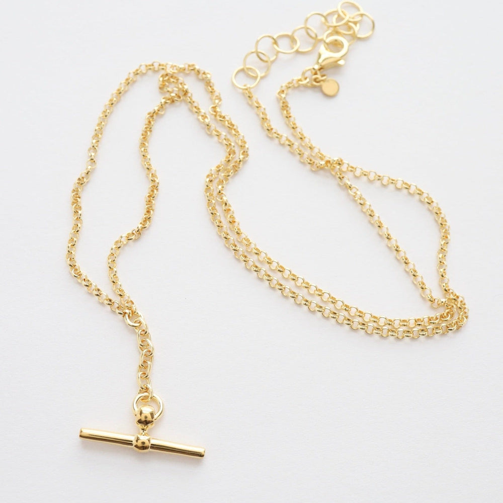 
                  
                    NKL-VRM Front Fob Necklace in Gold Vermeil
                  
                