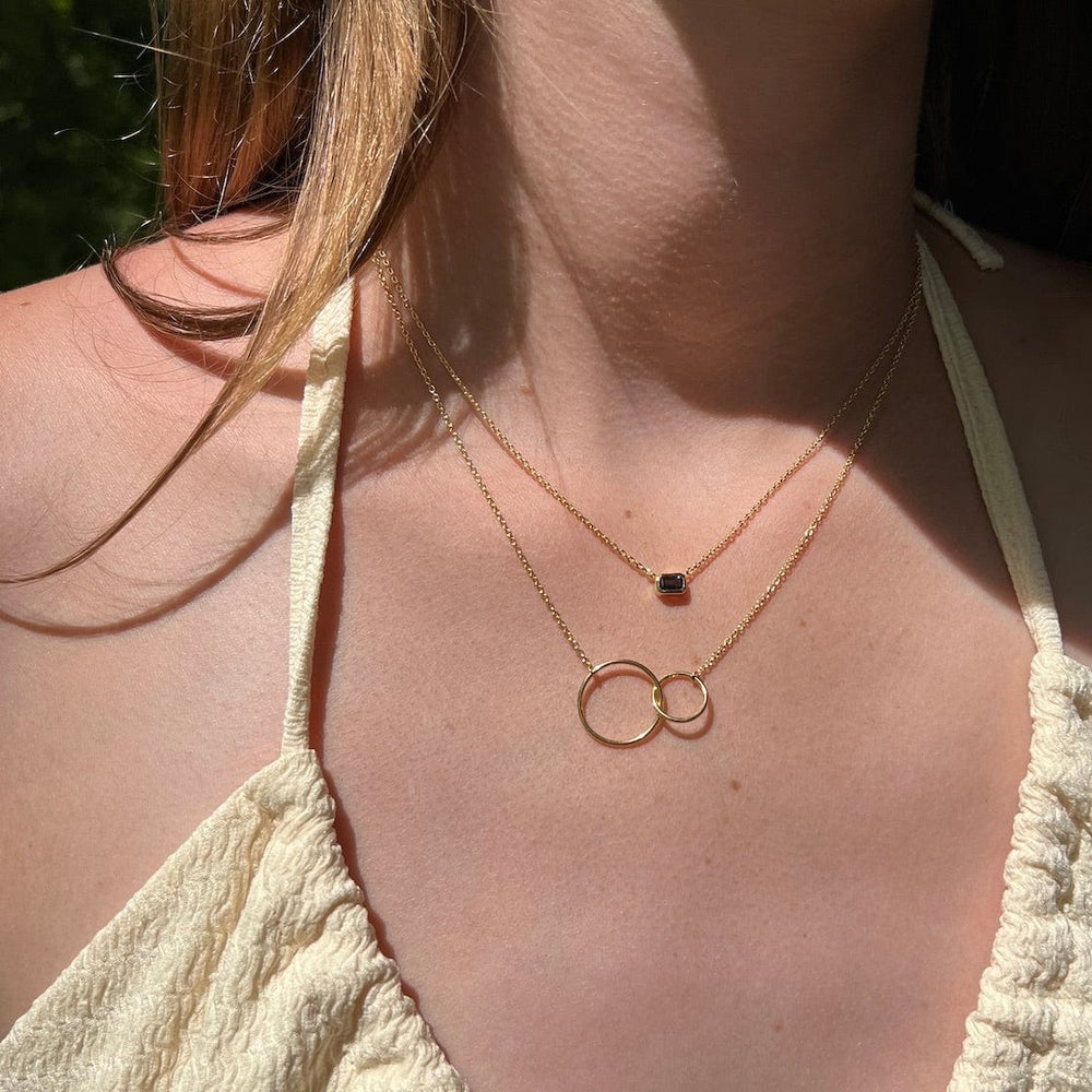 
                      
                        NKL-VRM Gold Vermeil Double Circle Necklace
                      
                    