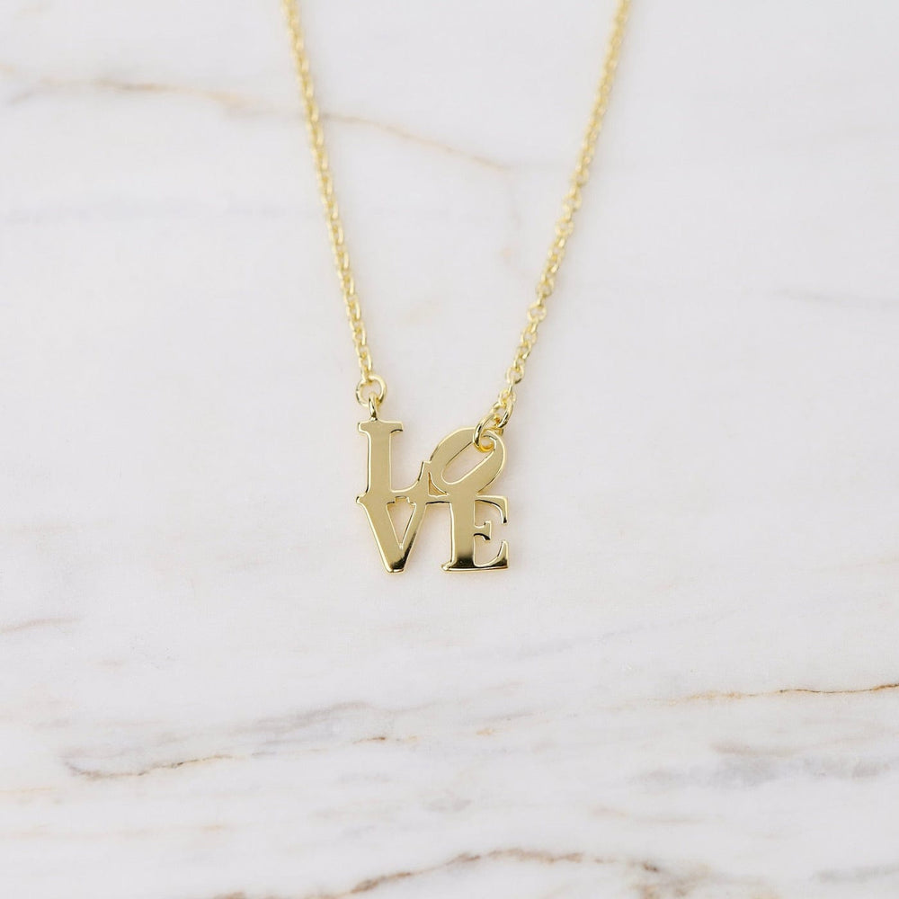 
                  
                    NKL-VRM Gold Vermeil Polished Mini LOVE Necklace
                  
                