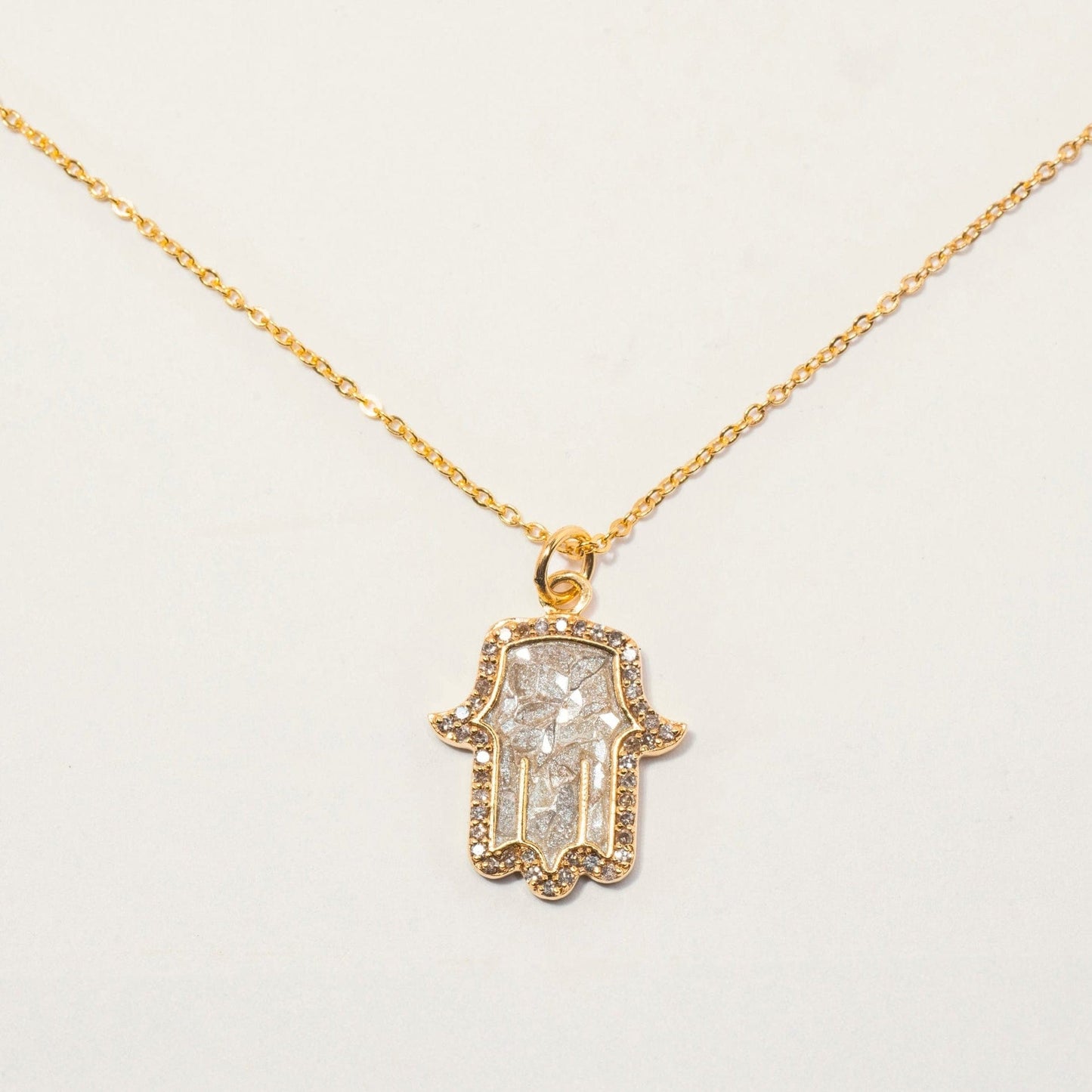 NKL-VRM Hamsa Gold Vermeil Pendant Necklace