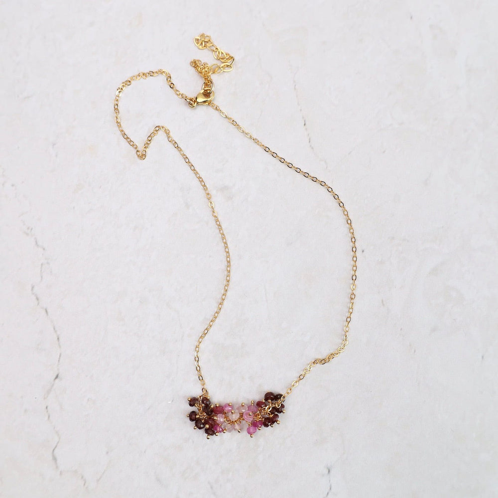 
                  
                    NKL-VRM Horizontal Cluster Necklace - Ruby
                  
                