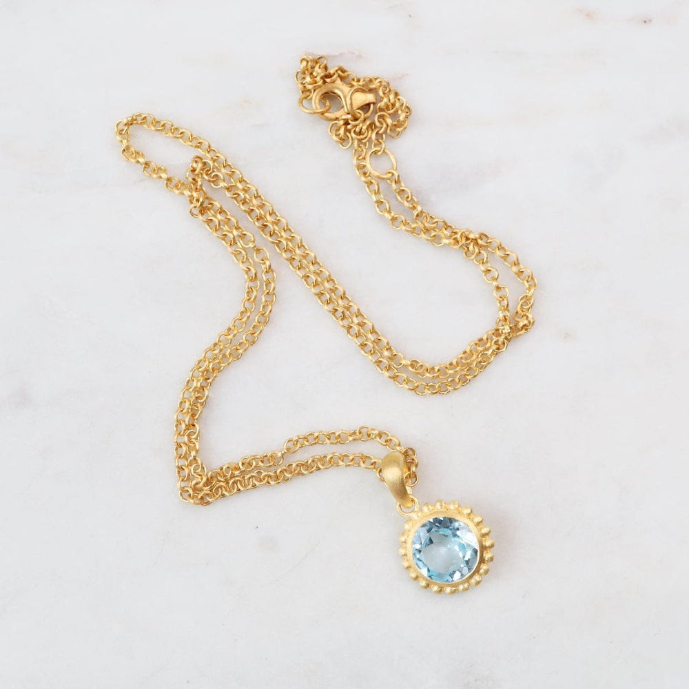 
                  
                    NKL-VRM Karma Blue Topaz Pendant Necklace
                  
                