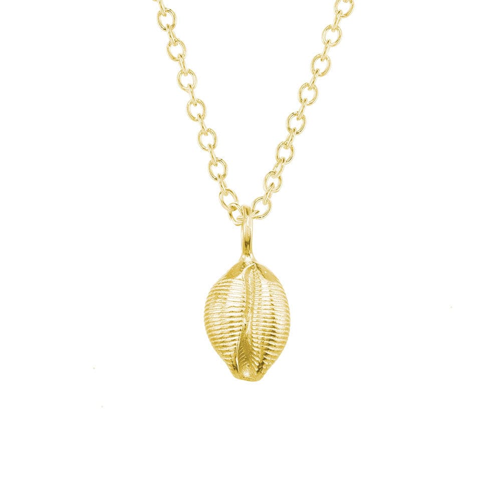 NKL-VRM Kissing Shell Necklace In 18K Gold Vermeil