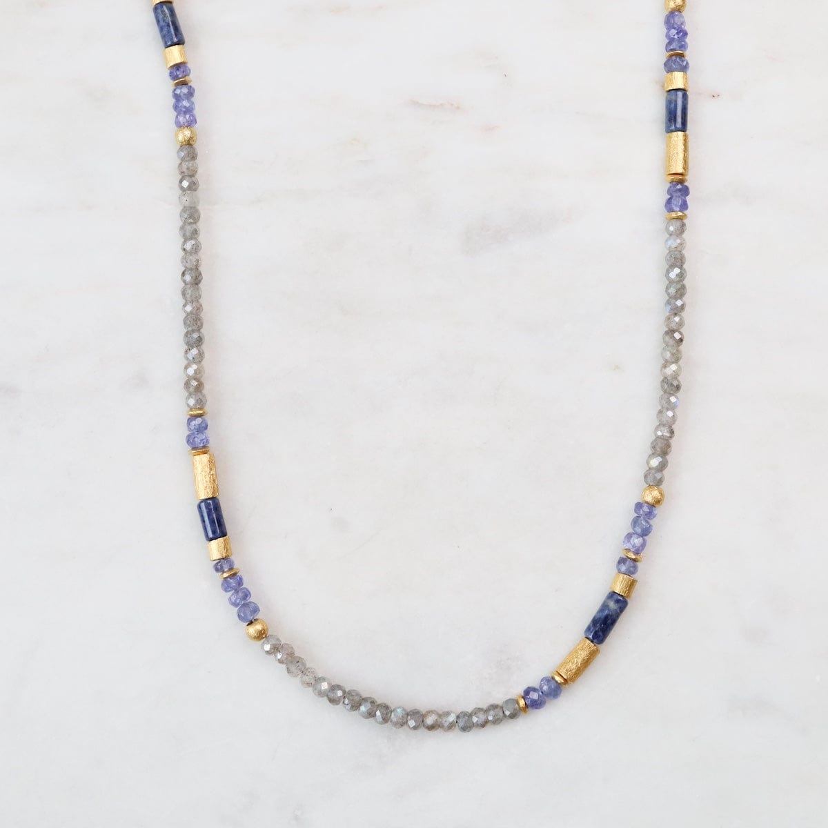 NKL-VRM Labradorite Mix Necklace