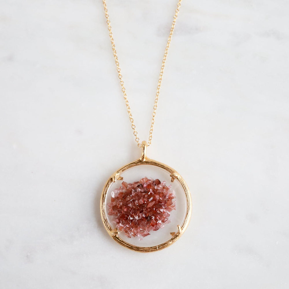 
                      
                        NKL-VRM Large Shaker Necklace - 18k Gold Vermeil/Garnet
                      
                    