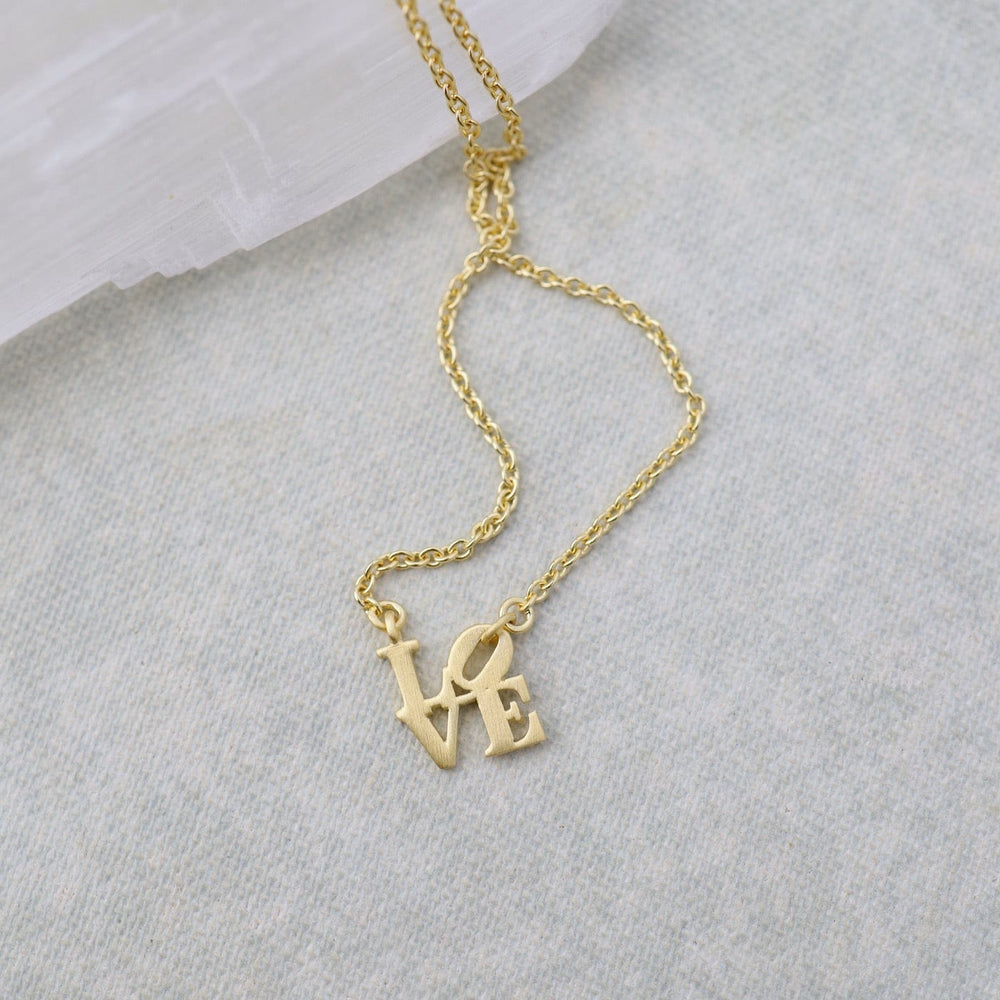 
                      
                        NKL-VRM Matte Gold Vermeil Extra Petite LOVE Necklace
                      
                    