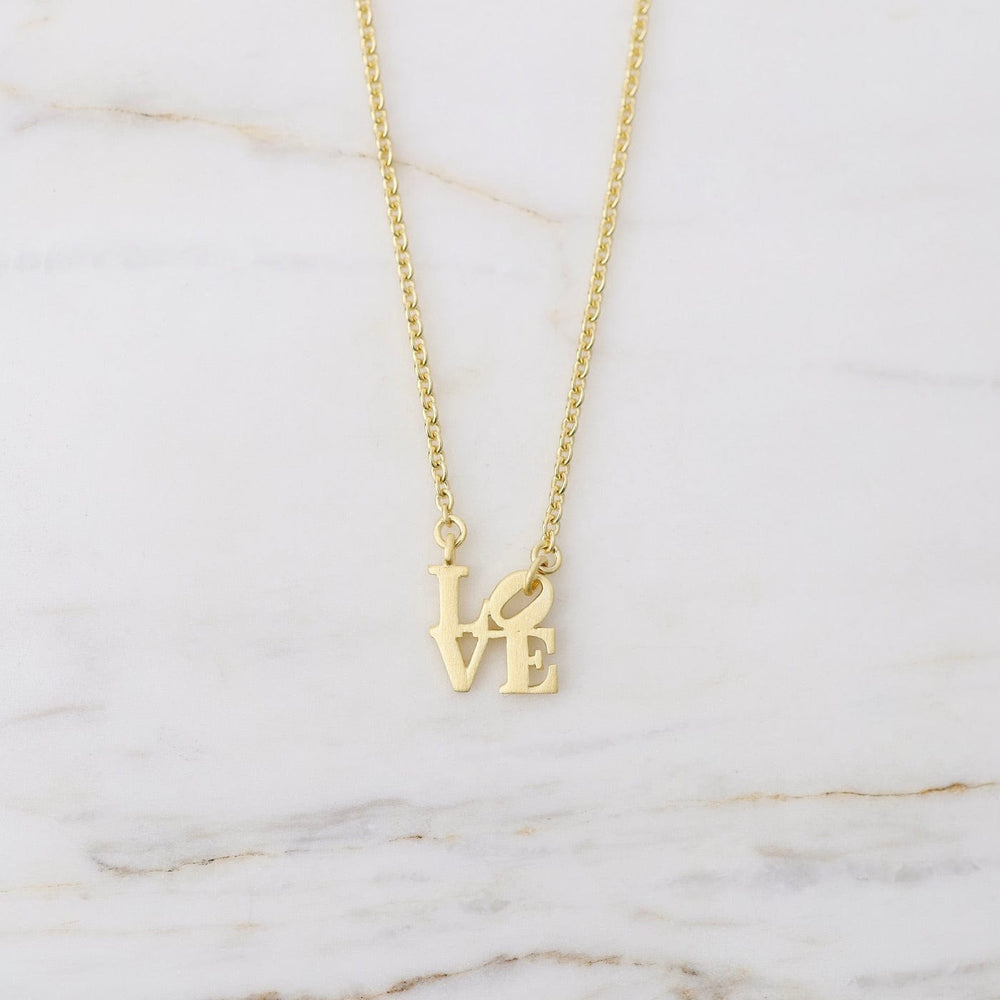 
                  
                    NKL-VRM Matte Gold Vermeil Extra Petite LOVE Necklace
                  
                