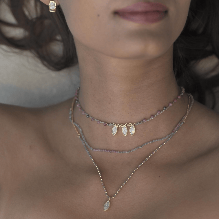 NKL-VRM Nayika Gold Vermeil Beaded Necklace