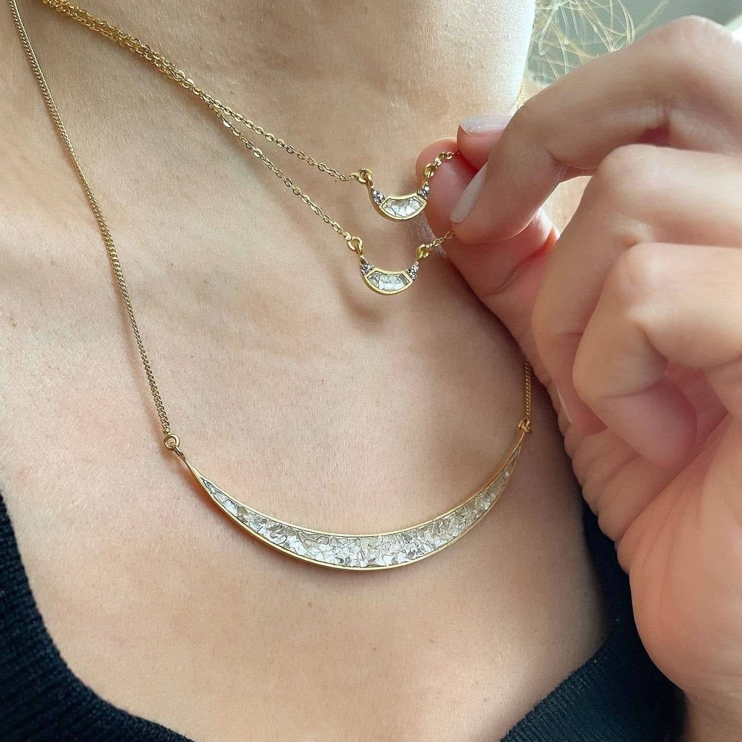 NKL-VRM Noorpur Gold Vermeil Pendant Necklace