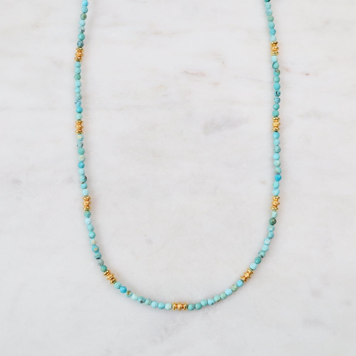 NKL-VRM Petite Turquoise 24k Vermeil Necklace