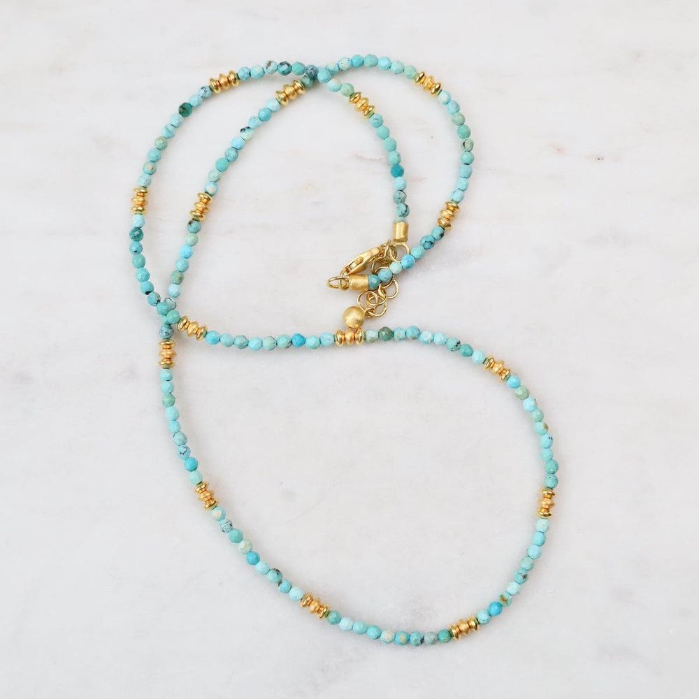 
                  
                    NKL-VRM Petite Turquoise 24k Vermeil Necklace
                  
                