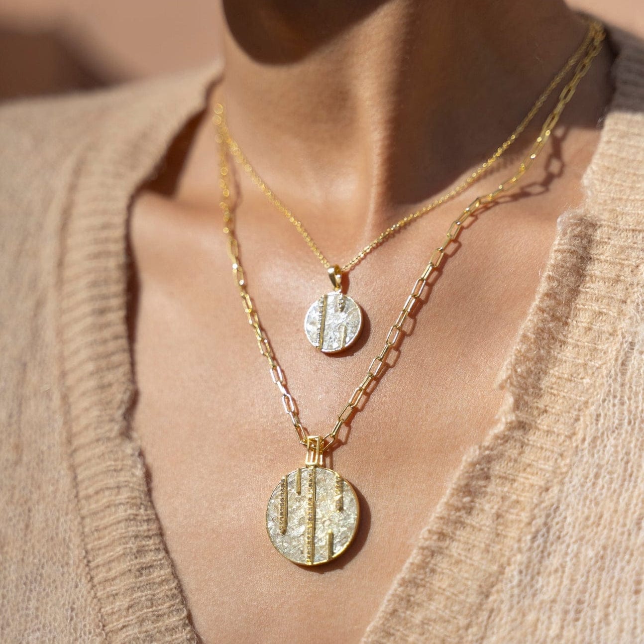 NKL-VRM Rumeli Gold Vermeil Pendant Necklace