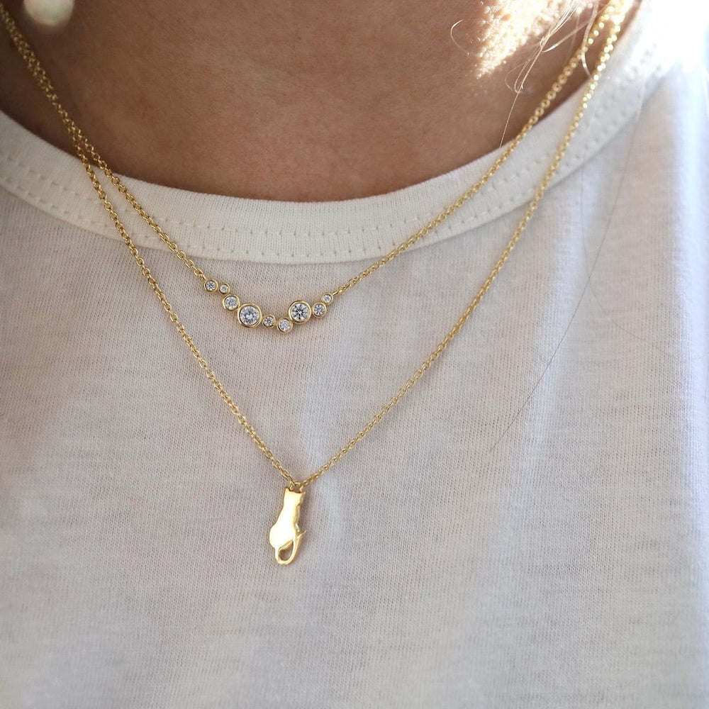 
                  
                    NKL-VRM Sitting Cat Necklace - Gold Vermeil
                  
                