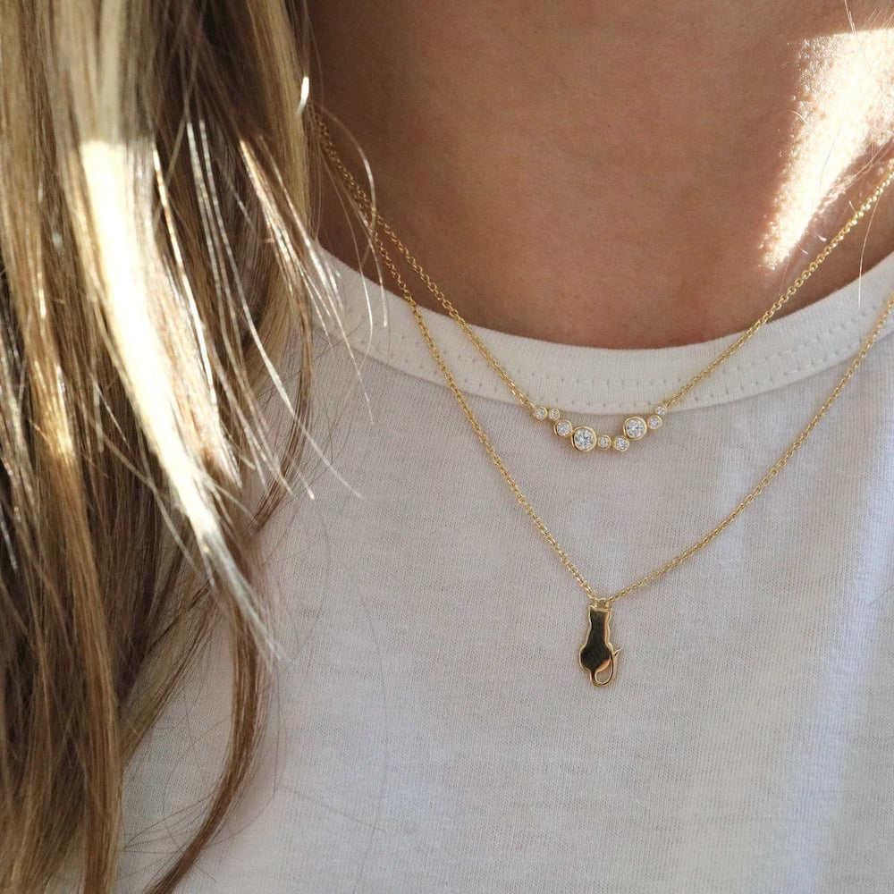 
                  
                    NKL-VRM Sitting Cat Necklace - Gold Vermeil
                  
                