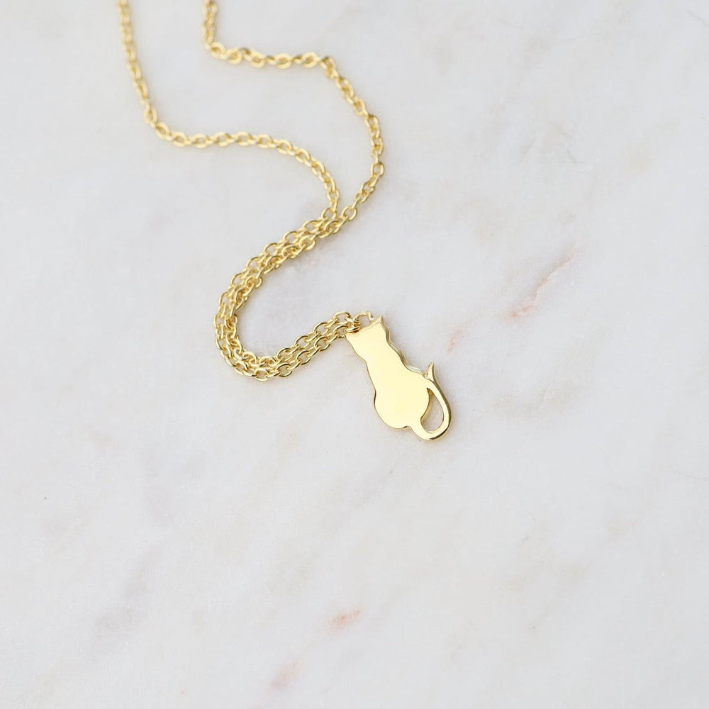 
                  
                    NKL-VRM Sitting Cat Necklace - Gold Vermeil
                  
                