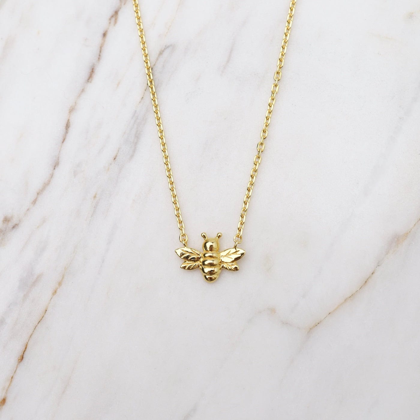 NKL-VRM Small Bee Necklace - Gold Vermeil