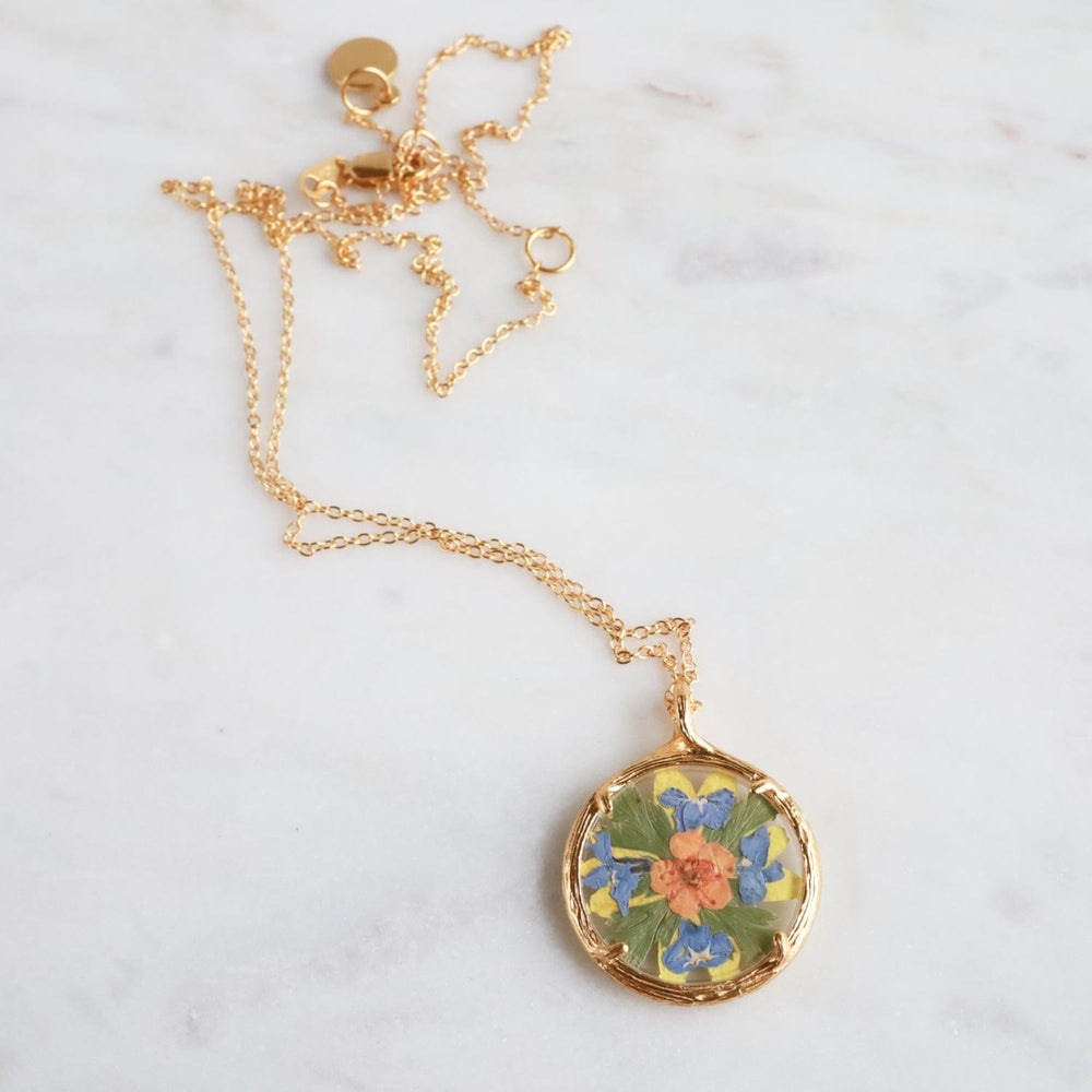 
                  
                    NKL-VRM Small Flower Mandala Necklace - 18k Gold Vermeil
                  
                