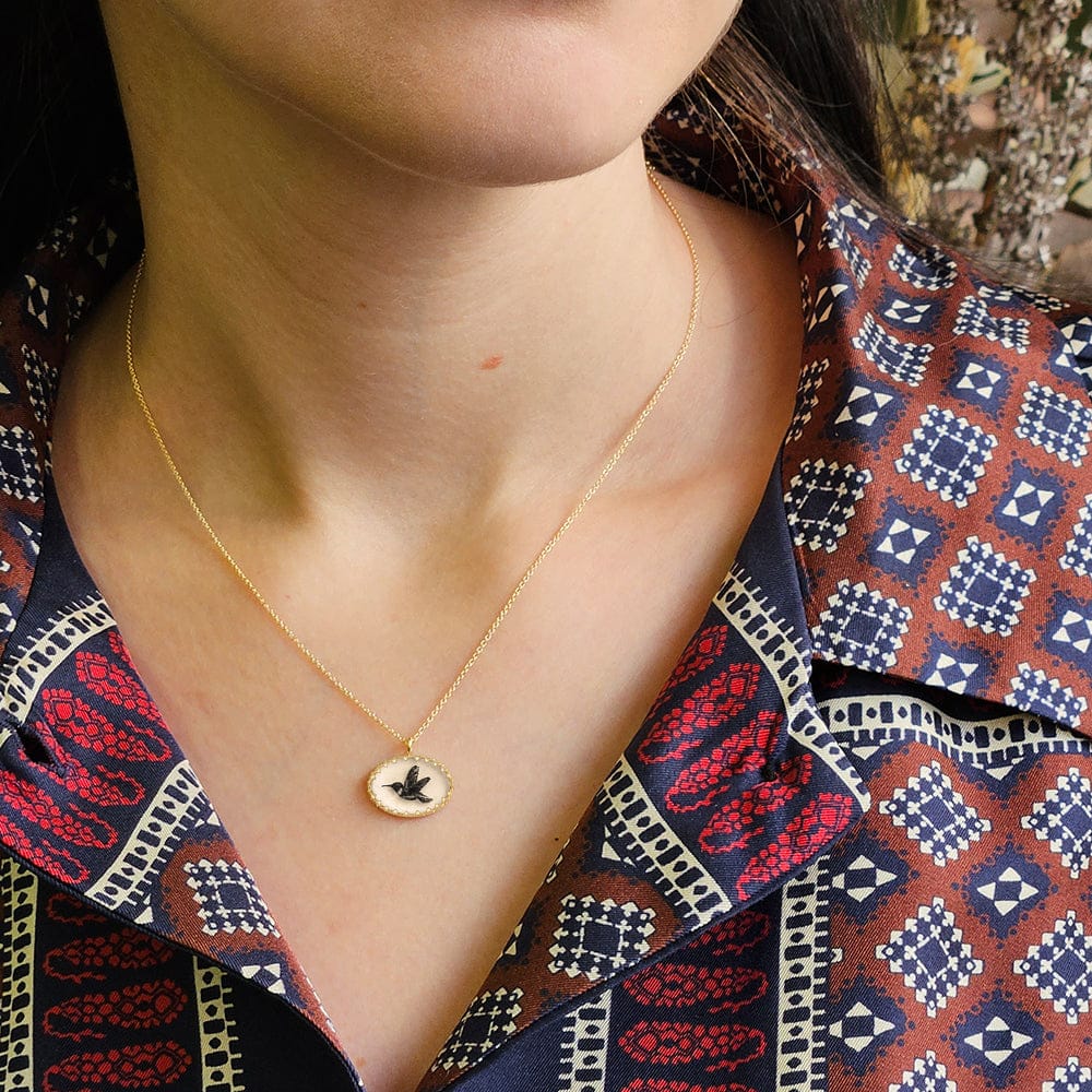 NKL-VRM The Hummingbird Victoria Pendant Necklace