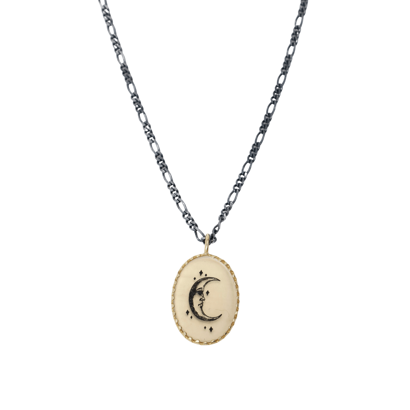 NKL-VRM The Moon Figaro Necklace