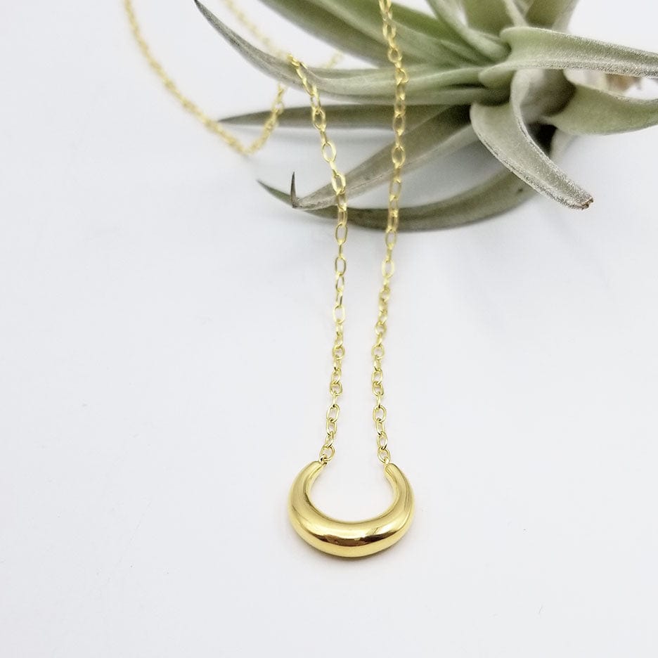 
                      
                        NKL-VRM Vermeil Puffed "U" Necklace
                      
                    