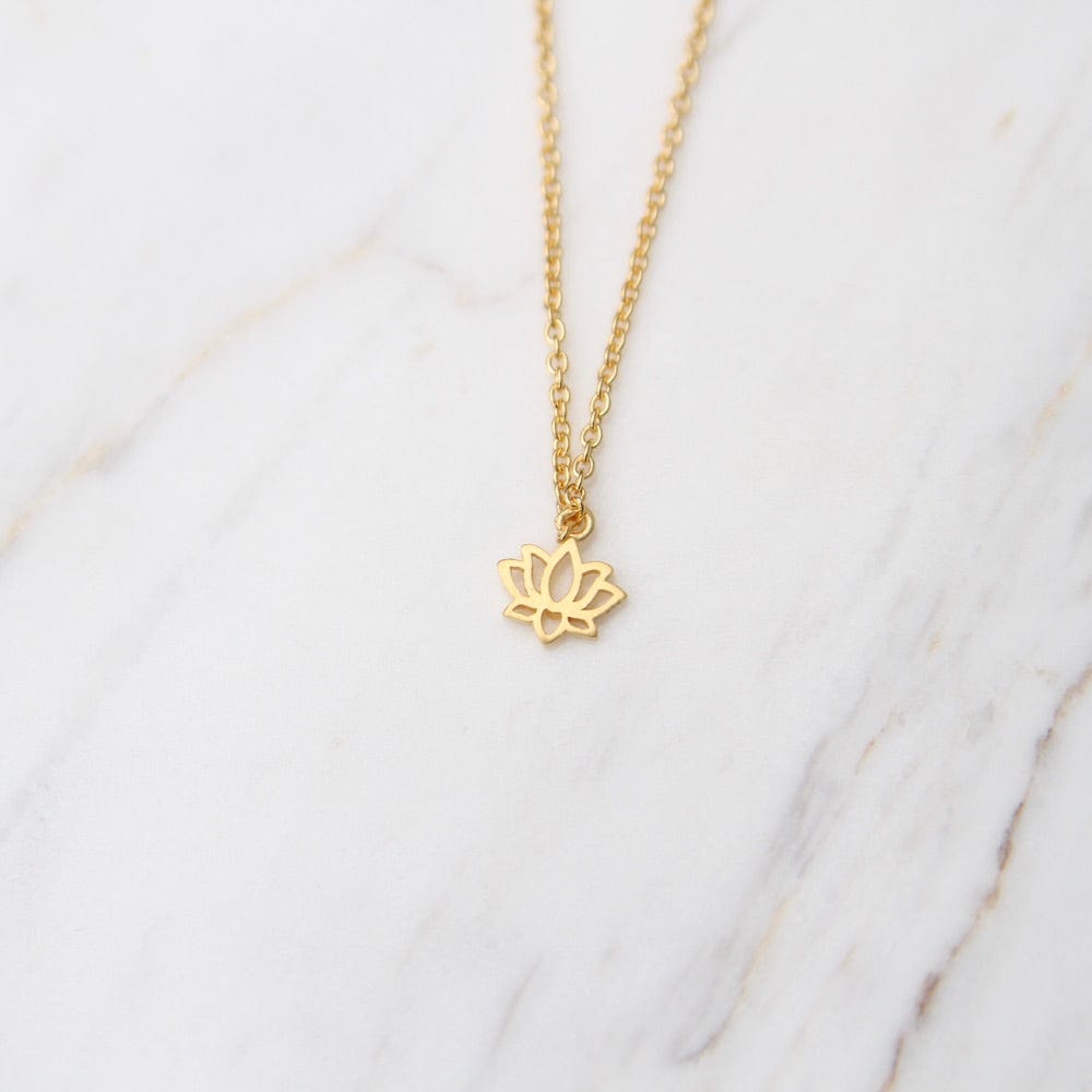 
                  
                    NKL-VRM Very Tiny Lotus - Brushed Gold Vermeil
                  
                