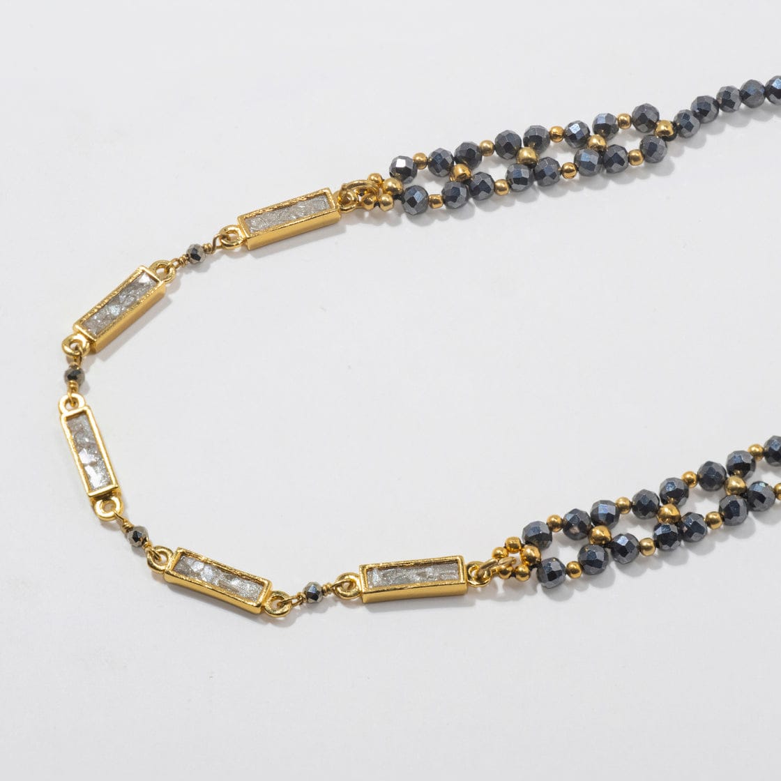 NKL-VRM Zira Small Gold Vermeil Beaded Necklace