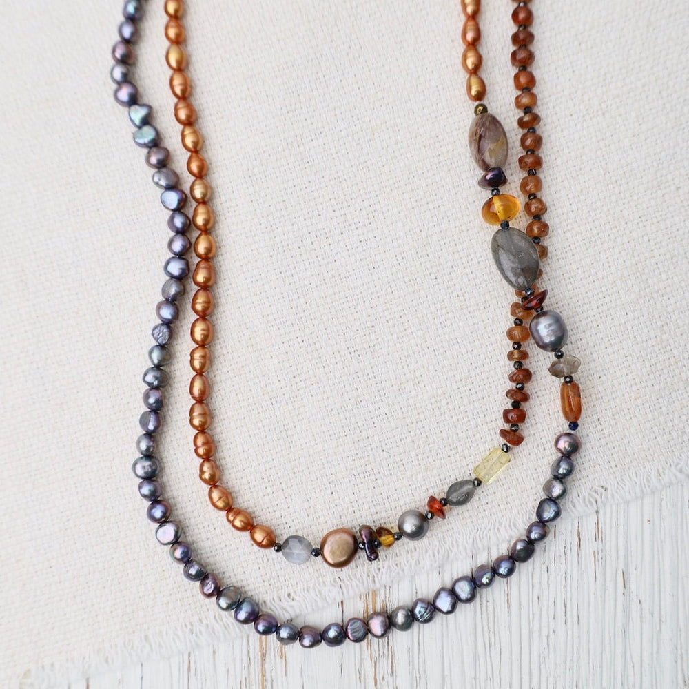 
                      
                        NKL Warm & Cool Mix Long Necklace
                      
                    