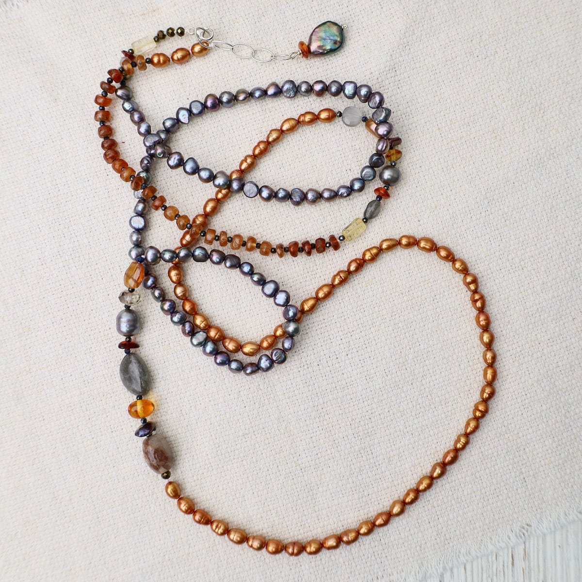 NKL Warm & Cool Mix Long Necklace