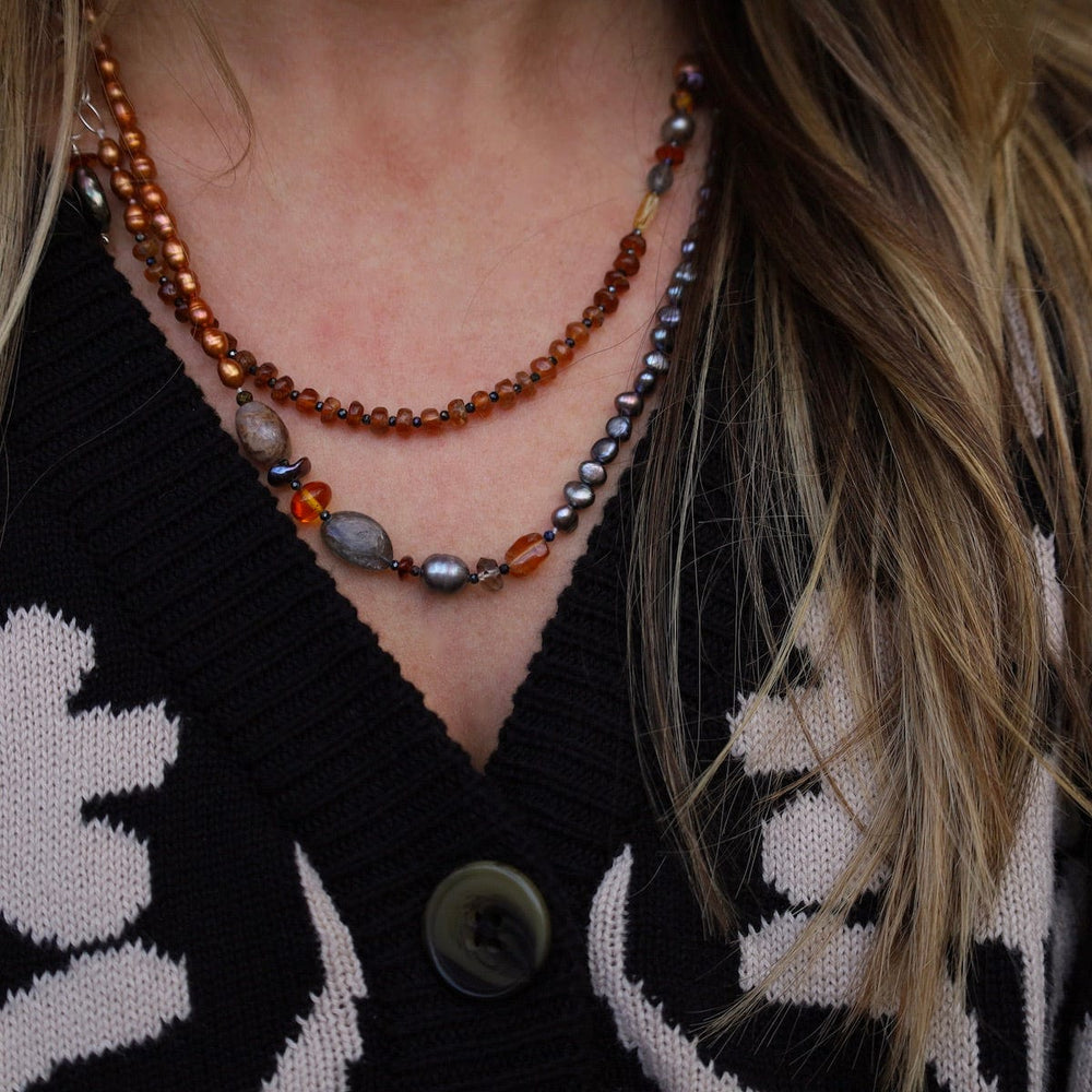 
                      
                        NKL Warm & Cool Mix Long Necklace
                      
                    