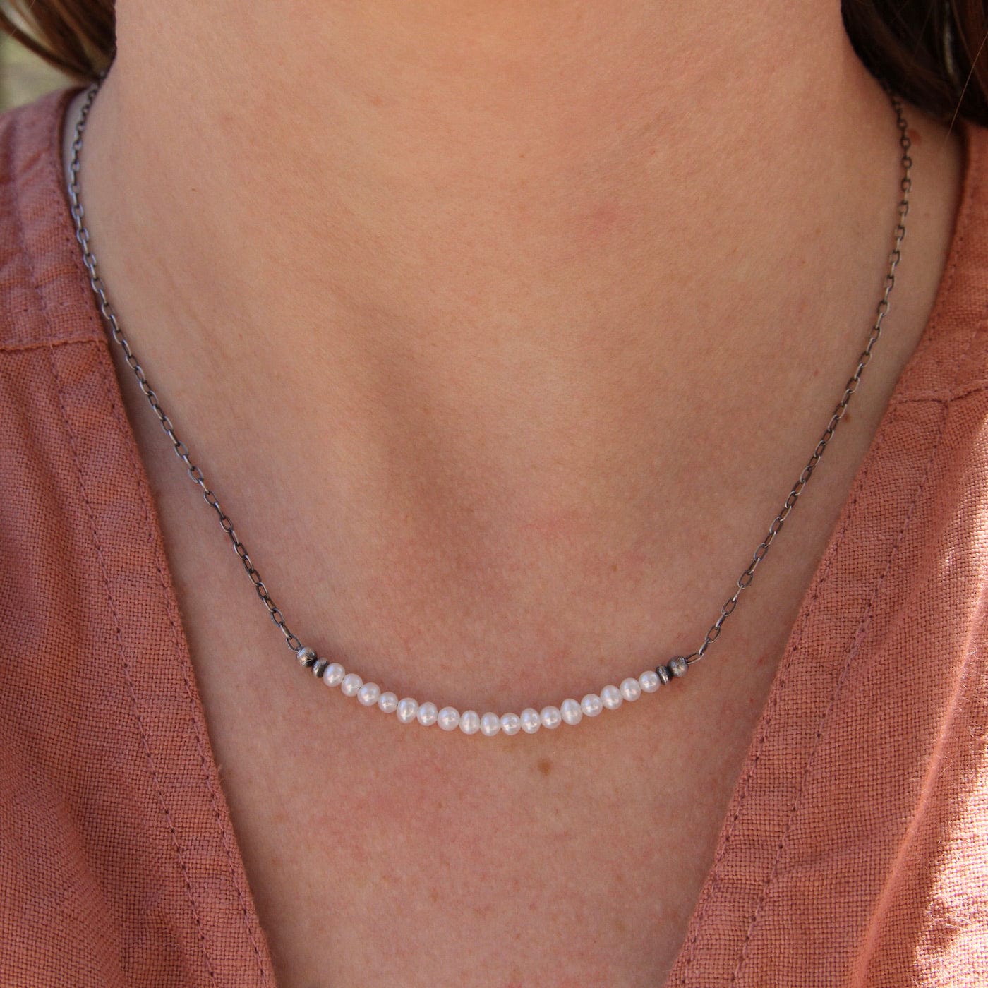 NKL White Freshwater Pearl Necklace