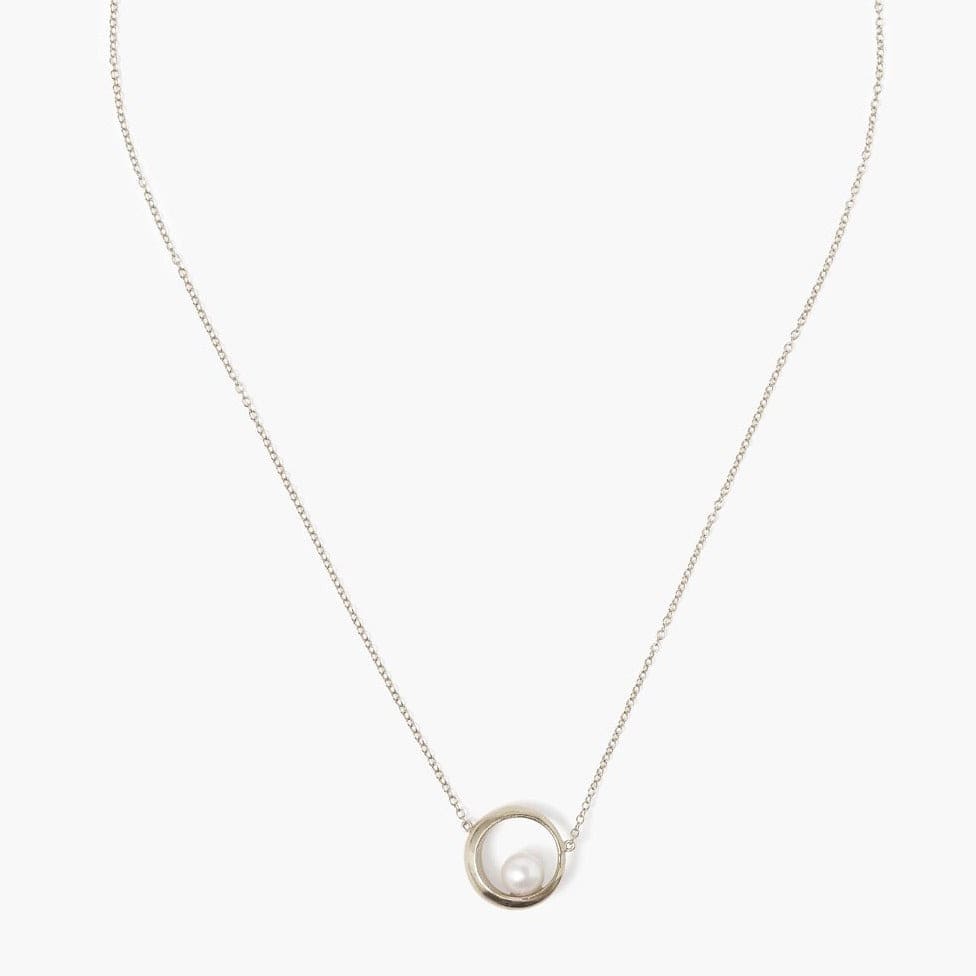 
                      
                        NKL White Pearl Silver Arc Necklace
                      
                    