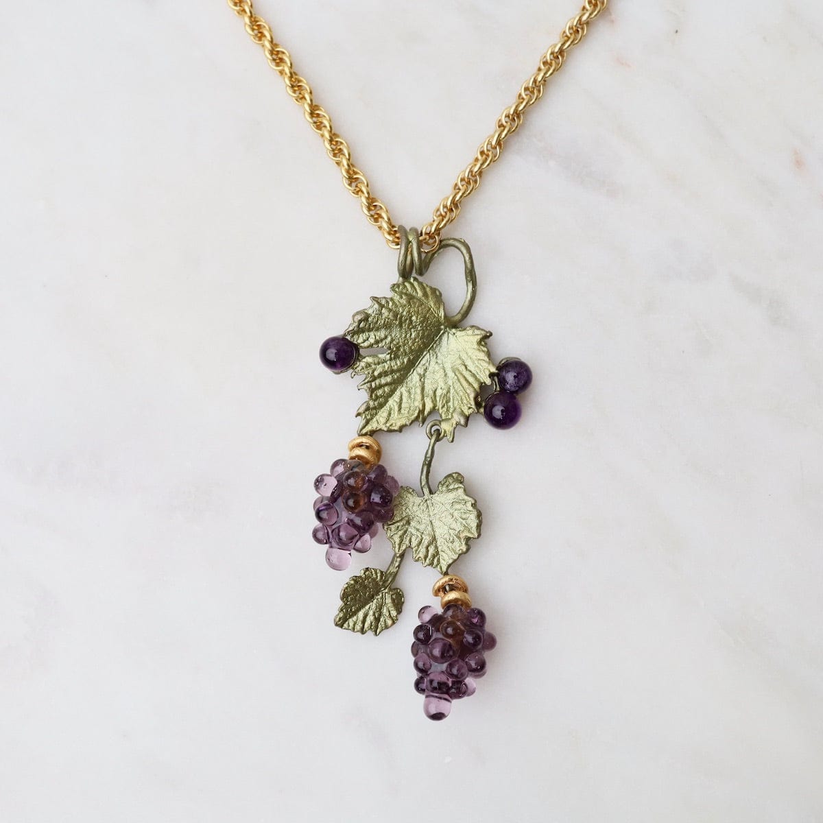 NKL Wild Grape Vine Pendant Necklace