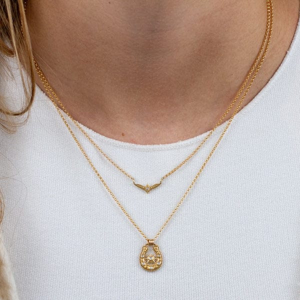 NKL-YB Celestial Horse Shoe Pendant Necklace