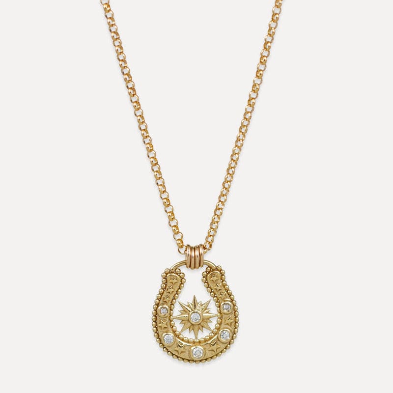 NKL-YB Celestial Horse Shoe Pendant Necklace