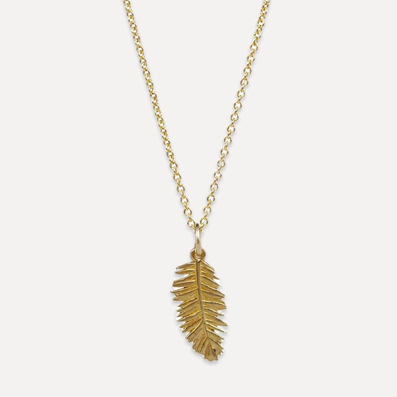 NKL-YB Redwood Leaf Necklace
