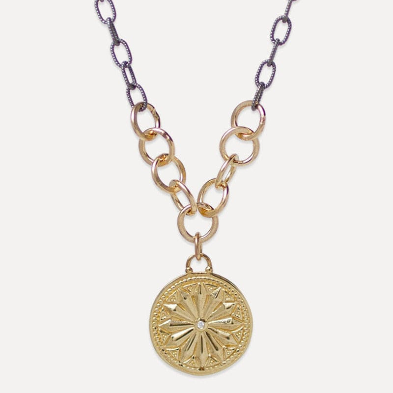 NKL-YB Sun Lotus Indra Necklace