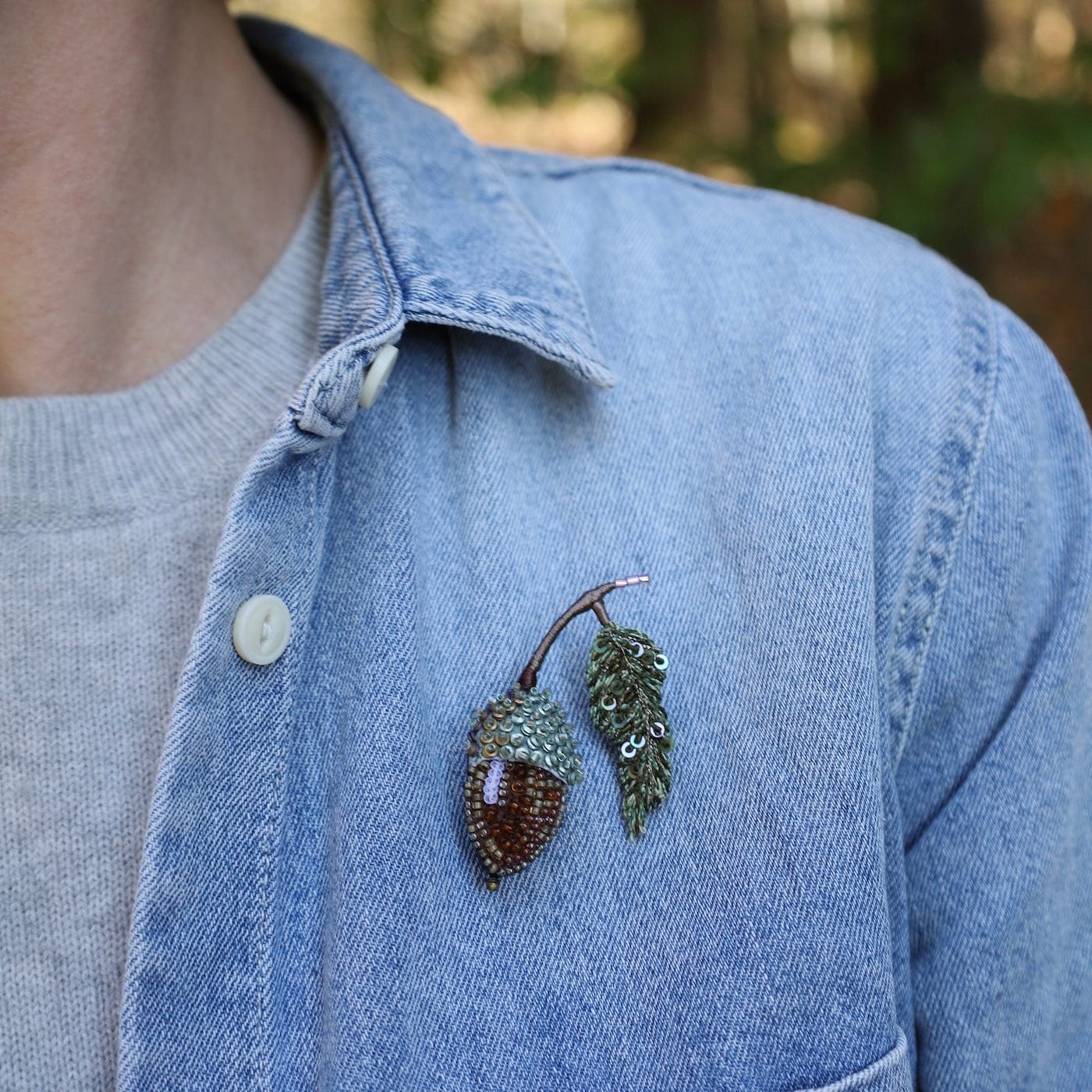 PIN Acorn Brooch Pin