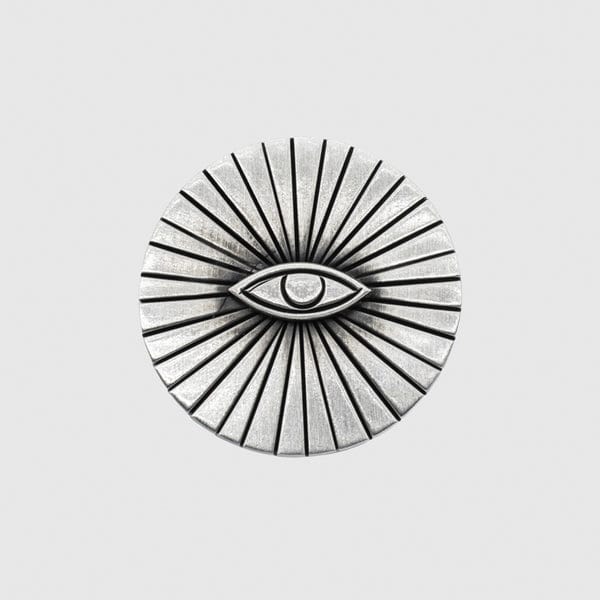 All seeing 2025 eye pin