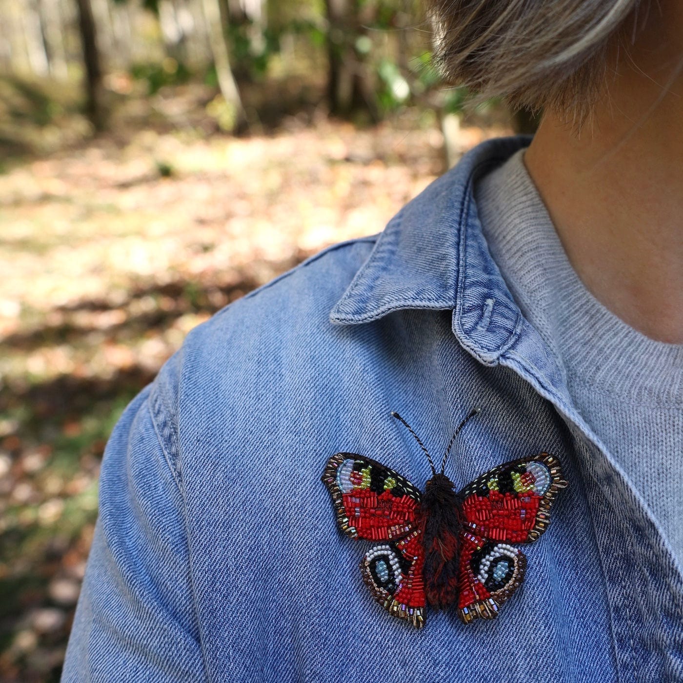 PIN Anglais Peacock Butterfly Brooch Pin