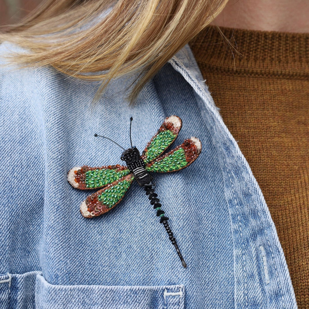 PIN Banded Demoiselle Brooch Pin